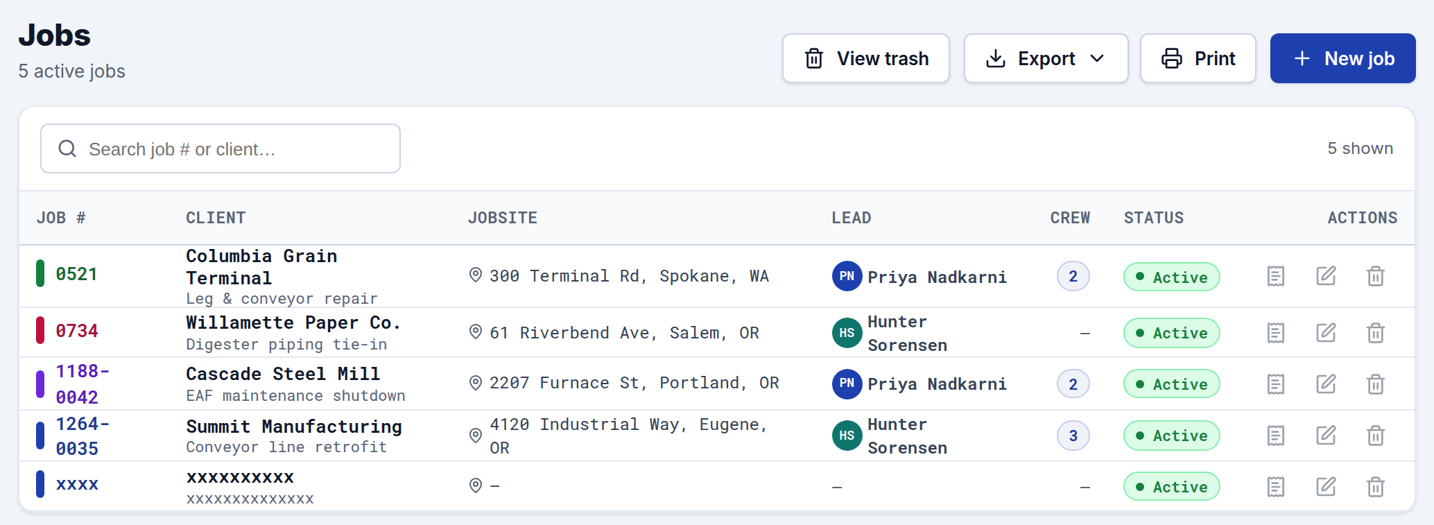 Jobs in CrewTimeTrack